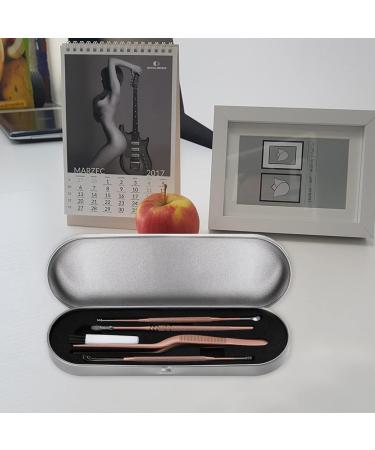 Healeved Ear Wax Removal Kit - 5 Pcs Earwax Remover Set in Rose Gold 14x1cm - Buy Online on SooperMarket.com