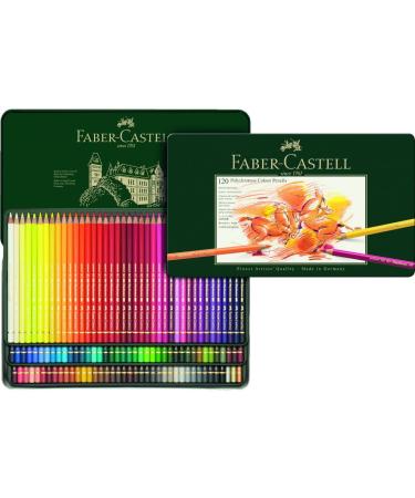 Faber-Castell Polychromos Artists' Color Pencils - Tin of 120 Colors - Premium Quality Artist Pencils 1 Count (Pack of 120)