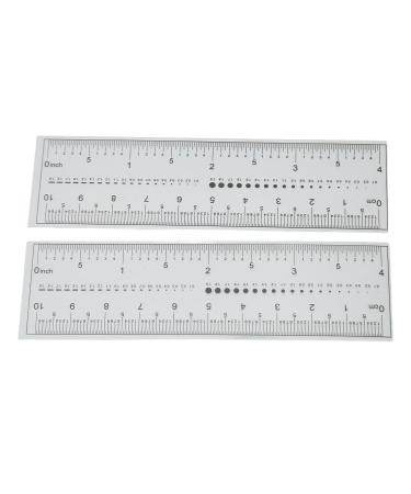 Nail Measuring Ruler Set | 10-Piece Ultra-Thin Transparent Tool for Precise Artificial Nail Measurement | International Shipping - Buy Online on SooperMarket.com