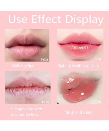 3Pcs Temperature Color Change Lip Gloss Set - Hydrating Clear Lip Oil - High-Shine Peach Long Lasting Moisturizing Plumping Gloss for Women - Buy Online on SooperMarket.com