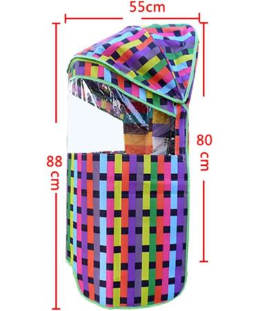 Buy Children's Bicycle Rear Seat with Large Canopy Universal Waterproof Sunshade Cover - Buy Online on SooperMarket.com