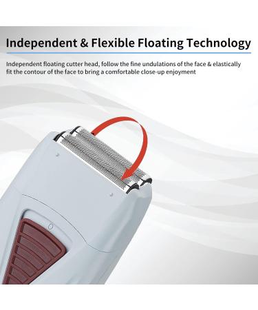Rechargeable Men s Electric Hair Clipper - Cordless Beard Trimmer & Foil Shaver for Quick Hair Cutting (White) | Buy Now - Buy Online on SooperMarket.com