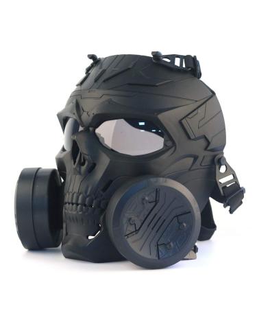 Tactical Airsoft Mask Paintball Eye Protection Equipment BB Gun CS Game Skull Masks with Double Dummy Gas Filter