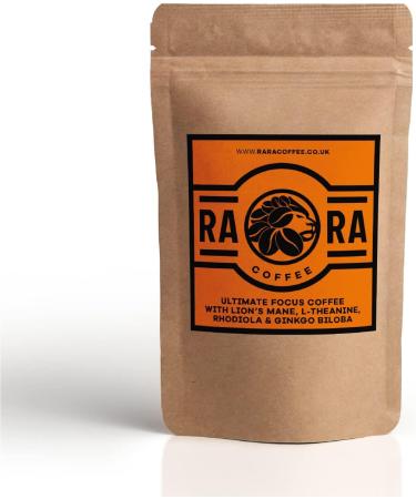 RARA COFFEE Ultimate Focus Coffee - 50g - Arabica Instant Coffee blend with Lion's Mane L-Theanine Rhodiola & Ginkgo Biloba (20 servings) - Buy Online on SooperMarket.com