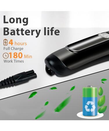 BOMPOW Electric Hair Clippers Trimmer Kit with Adjustable Speeds & 6 Guide Combs - Black - Buy Online on SooperMarket.com