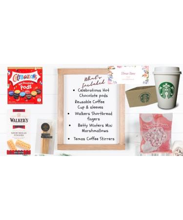 Temas Celebrations Hot Chocolate Pods Gift Set includes Celebrations Hot Chocolate pods (8 pods) Short Bread Biscuit Marshmallows Reusable Coffee Cup & Sleeves Hot Chocolate Stirrers |Easter - Buy Online on SooperMarket.com