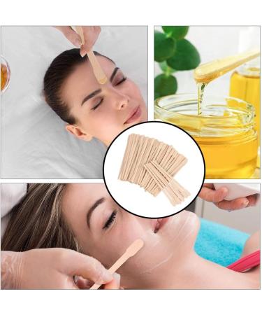 600 Small Wax Trowels & Wooden Sticks Set for Hair Removal | Facial Eyebrow Waxing Spatula Kit for Smooth Skin - Buy Online on SooperMarket.com