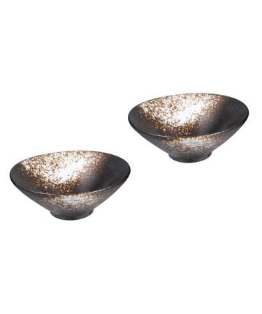 Zerodeko 2pcs Ramen Bowl Japanese Noodles Spaghetti Container Japanese Soup Bowl Bowls Chinese Bowl Japanese Noodle Bowl Food Serving Bowl Food Containers Soup Mug Ceramics 20X8CMx2pcs Whitex2pcs