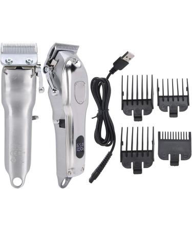 Professional Hair Clippers Kit with LCD Display - Rechargeable Stainless Steel Beard & Mustache Trimmer for Men | Grooming Salon Essentials - Buy Online on SooperMarket.com