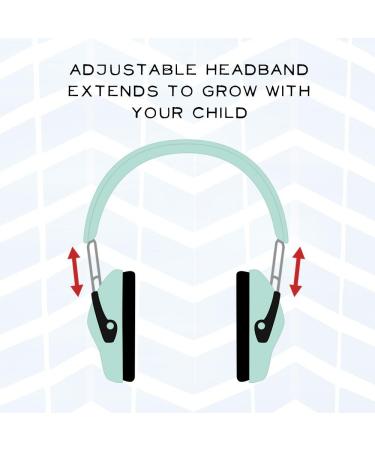 Designer Muted Hearing Protection for Kids - Adjustable Ear Muffs from Toddler to Teen, Aero Gray - Buy Online on SooperMarket.com