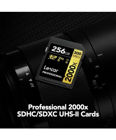 Lexar Professional 2000x 128GB SDXC UHS-II Card - Up To 300MB/s Read Speed - DSLR & Cinema Cameras - 128GB Single (LSD2000128G-BNNNU) - Buy Online on SooperMarket.com