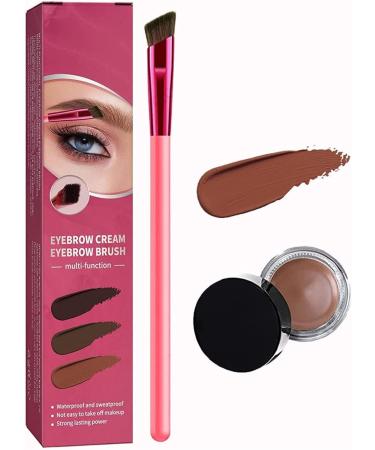 Lovelycat 3 color eyebrow powder waterproof long-lasting eyebrow powder Multi color eyebrow powder close to hair color Professional eyebrow powder (brown)