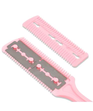 Glamlily 4 Pack Hair Thinning Razor Comb Set for Women - Assorted Colors, 7.1x1.2 inches - Buy Online on SooperMarket.com