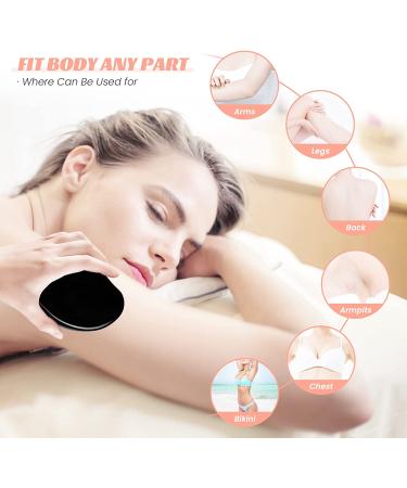 Crystal Hair Eraser - Reusable Painless Hair Removal Tool for Men and Women - Exfoliation Magic for Back, Arms, and Legs - Black - Buy Online on SooperMarket.com