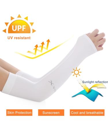 Regerly Long Sleeve Cooling Arm Covers - UV Protection 6 Pairs for Outdoor Sports Running & Cycling - Buy Online on SooperMarket.com