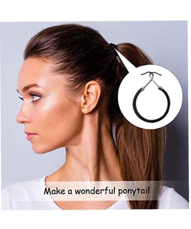 10 Pcs Horse Chant Rubber Elastic Hook Hair Bands - Premium Hair Jewelry & Styling Tools for Women - Buy Online on SooperMarket.com
