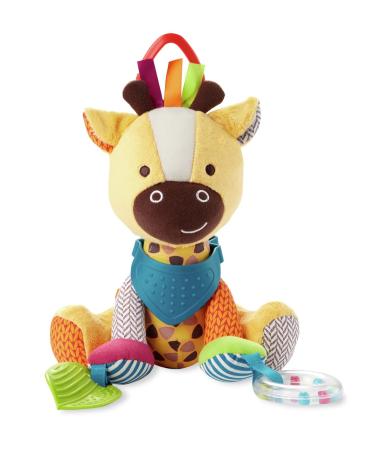 Skip Hop Bandana Buddies Baby Activity and Teething Toy with Multi-Sensory Rattle and Textures  Giraffe