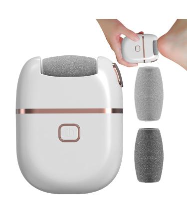Electric Pedicure - Electric Foot Care Dry Skin Remover | Callus Remover with USB Charging Effective Callus Removal with Electric Foot Device White