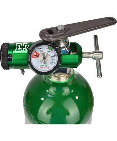 Oxygen Regulator CGA-870 Gauge Flow Rate 0-15LPM with Wrench Key by Ever Ready First Aid - Buy Online on SooperMarket.com