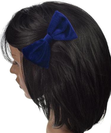 BasicSense Velvet Hair Clip for Women & Girls - 2 Pack Royal Blue | Stylish Hair Accessories for All Occasions - Buy Online on SooperMarket.com