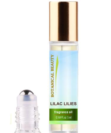 Botanical Beauty LILAC LILIES FRAGRANCE OIL ROLL-ON 0.169 FL OZ (5 ML) Rollerball Perfume Alcohol-Free Long Lasting