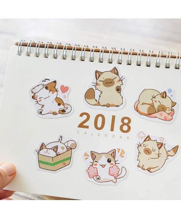 Sweet Cats Scrapbook Stickers 45pcs | Doraking DIY Decoration for Laptop, Planners, Scrapbook | Cute Cat Design | Small Size Boxed Set - Buy Online on SooperMarket.com
