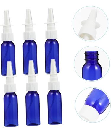 FRCOLOR 6pcs Round Shoulder Nasal Spray Travel Lotion Bottles - Refillable Glass Containers for Liquids - Toiletry Travel Containers - Nasal Mist Pump Bottle - Buy Online on SooperMarket.com