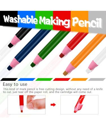 Swpeet 32Pcs Professional Sewing Tools Kit with Tailor's Chalk, Sewing Mark Pencil, and Fabric Marker Pen - 10 Color Options for Precision Sewing Marking - Buy Online on SooperMarket.com