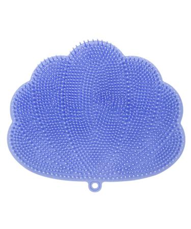 Closer Wall-Mounted Hands-Free Back and Foot Scrubber with Suction Cups - Deep Clean and Exfoliate in The Shower Blue Durable Easy to Use 30 X 25.5cm