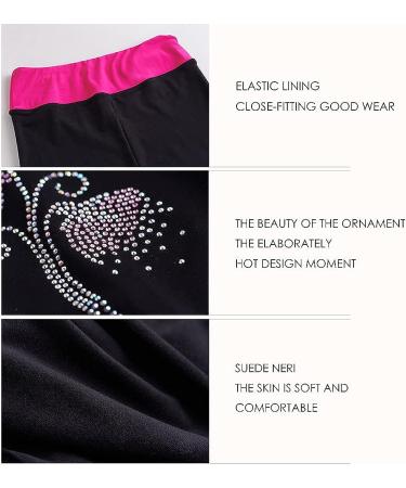 Girls Ice Skating Fleece Practice Leggings - Black - Size 12-14 Years - Buy Online on SooperMarket.com
