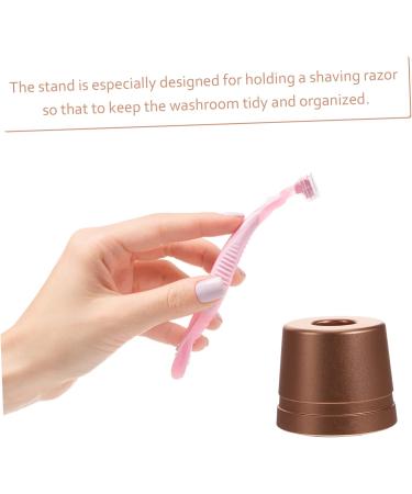 Angoily Universal Shaving Stand & Toothbrush Holder - Metal Razor Base & Small Knife Holder - Buy Online on SooperMarket.com