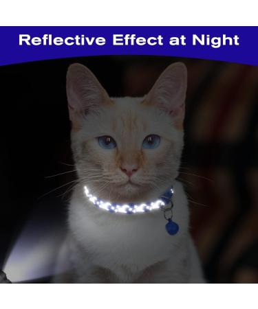 Buy Tagme Cat Neck Band 2-Pack - Reflective Safety Collar with Name & Address Shield for Cats & Puppies - Adjustable 18-28 cm - Navy Blue - Buy Online on SooperMarket.com