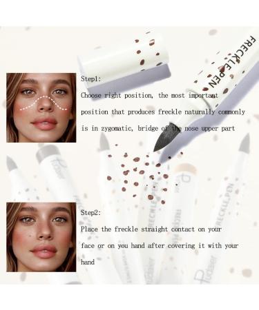 Freckle Pen Ksndurn 4PCS Freckle Makeup Pen Set - Natural Makeup (Dark Brown and Light Brown) - Buy Online on SooperMarket.com