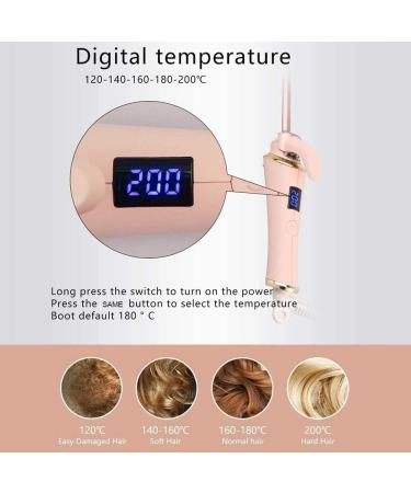 Buy Curling Iron & Wand - Mini Hair Curler with 9mm Ceramic Barrel for Tight Curls - LCD Temperature Display - Ideal for Short & Long Hair - Buy Online on SooperMarket.com