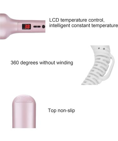 LCD Volumizing Curling Hair Iron with Wide Plates for Fluffy Hair Curler - UK - Buy Online on SooperMarket.com