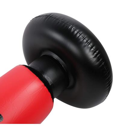 Punching Bag - Black & Red Kickboxing Bag for Taekwondo | Compact Fast Rebound | Fitness & Stress Relief - Buy Online on SooperMarket.com