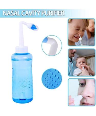 WNPXQNT Nose Nasal Wash System Pot Sinus Allergies Relief Rinse Blue 500mL Adults Plastic New Children Neti Equipment - Buy Online on SooperMarket.com