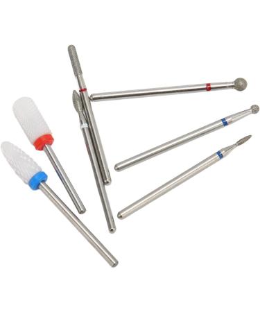 Acrylic Gel Nail Bit Kit Cuticle Remover Ceramic Nail Drill Bits Set Manicure Pedicure for Salon - Buy Online on SooperMarket.com