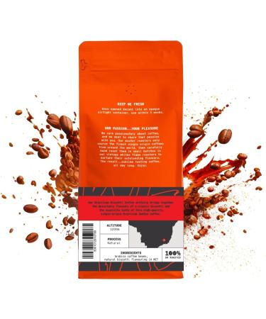1kg Brazilian Biscotti Flavoured Ground Coffee - Caramel Nuts & Spice Notes - Arabica Medium Roast - Single Origin Omni Grind - Buy Online on SooperMarket.com