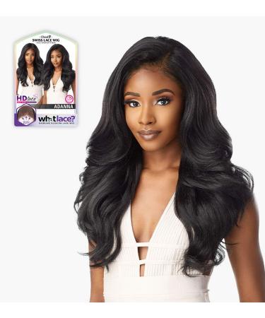 Sensationnel WHAT LACE 13x6 Wig - Cloud 9 Synthetic Hair Hand Tied Natural Preplucked Hairline Illusion Lace Frontal Lacewig | What Lace ADANNA (1B) - Buy Online on SooperMarket.com
