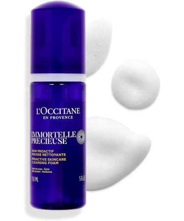 L'OCCITANE Immortelle Precious Foam 150ml | Vegan & 99% Readily Biodegradable | Natural Alternative to Retinol | Luxury & Clean Beauty Skincare for All Skin Types - Buy Online on SooperMarket.com