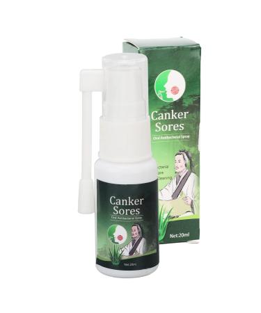Naroote Canker Sore Relief Spray Canker Sore Spray Herbal Extract Mouth Sore Relief Spray for Daily Oral Care 20ml