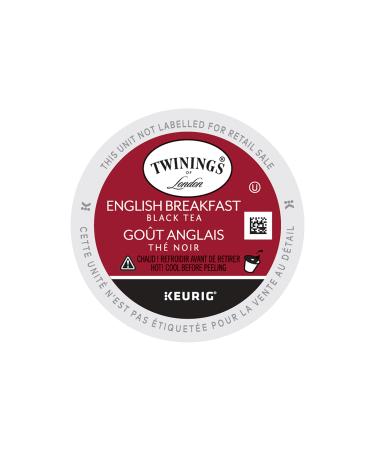 Twinings English Breakfast Tea K-Cups for Keurig | Caffeinated Smooth Flavourful Robust | 12 Count (Pack of 6) | Enjoy Hot or Iced English Breakfast 12 Count (Pack of 6)