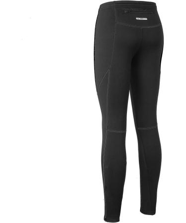 Inbike Running Trousers Compression Pants - Winter Lined Quick-Drying Leggings for Men & Women | LM8621-L Black - Buy Online on SooperMarket.com
