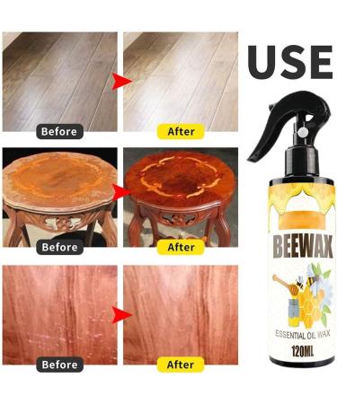 Wood Seasoning Beewax Spray Traditional Beeswax Polish for Wood & Furniture Multipurpose Natural Beewax Wood Polish and Cleaner for Furniture Care 120ML - Buy Online on SooperMarket.com