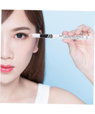 MUSISALY 20 Pcs Eyebrow Pencil Woman Makeup Tools Highlight Eyeliner Pencil Wooden Pole White - Buy Online on SooperMarket.com