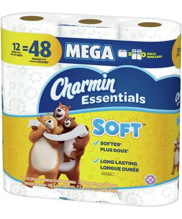Charmin Essentials Soft Toilet Paper - 12 Mega Rolls (Pack of 1) - Buy Online on SooperMarket.com