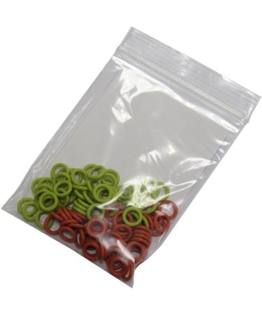 100 Pack Soft Stitch Ring Markers - Small Size for Needle Sizes 0-8 - Orange & Yellow - Knitting/Crochet - Buy Online on SooperMarket.com
