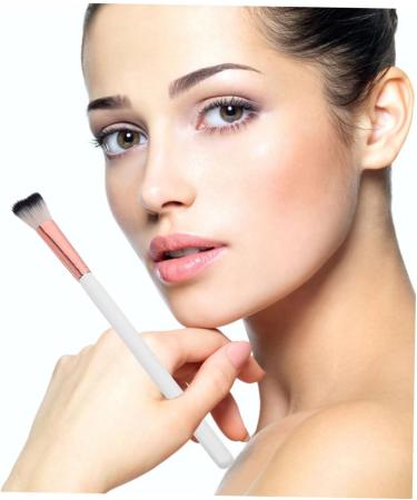 CANIGHT Makeup Tool Brush for Nose Makeup White Blush Brush Nose Contour Brush 18.50X1.00X1.00CM White - Buy Online on SooperMarket.com