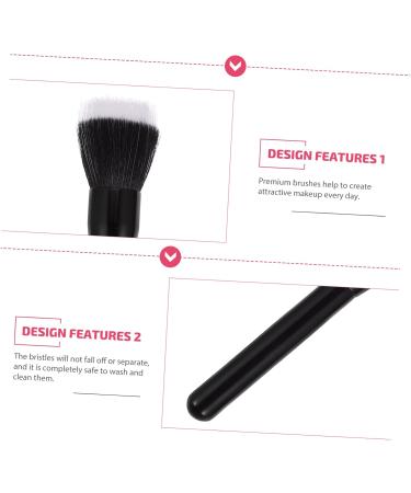 Healeved 2 Pcs Highlight Brush Makeup Brush Creme Blush Double-fiber Makeup Brush Artificial Fiber - Buy Online on SooperMarket.com